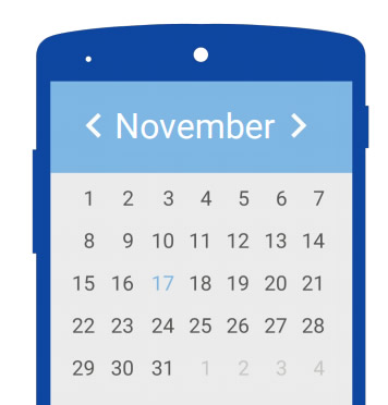 Quando se tratar de datas, forneça um calendário. Isso torna tudo mais fácil