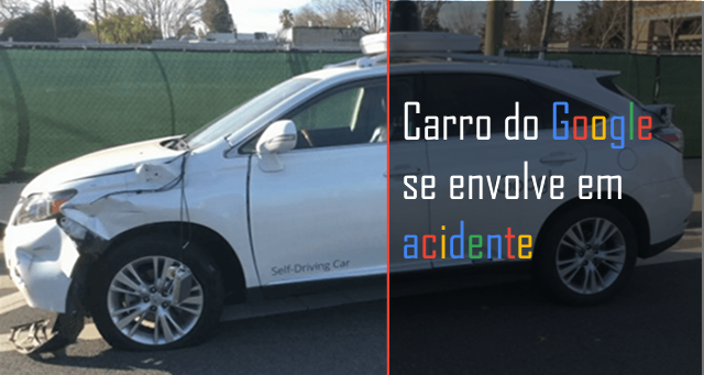 Carro do Google se envolve em acidente
