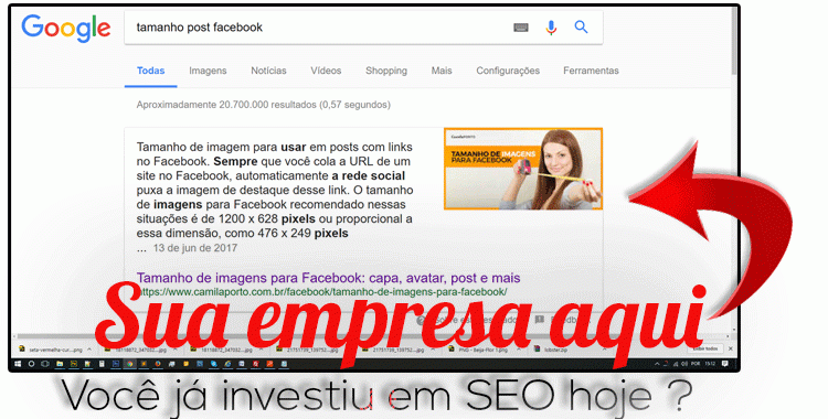 Você já investiu em SEO hoje ?